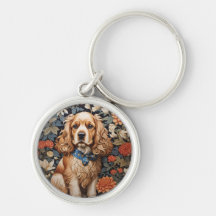 Cocker Spaniel William Morris Inspirou Floral