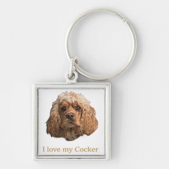 Chaveiro cocker spaniels (Frente)