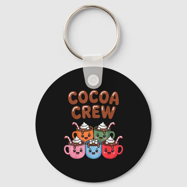 Chaveiro Cocoa Crew Cute Christmas Hot Chocolate Matching P (Frente)