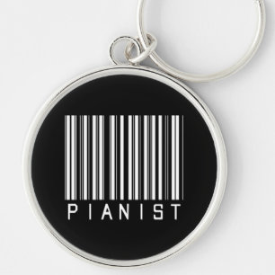 Chaveiro Código de barras do pianista