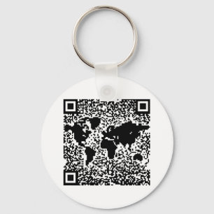 Chaveiro Código de QR - o mundo