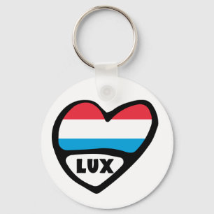 Chaveiro Código do País Luxemburgo Heart LUX