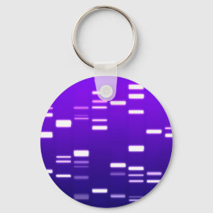 Chaveiro Código Genético DNA Roxo