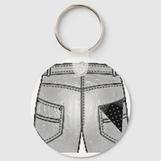 Chaveiro Código Hanky Preto à Direita (Frente)