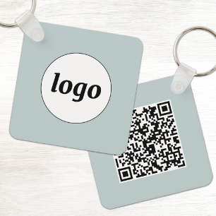 Chaveiro Código QR de Logotipo Simples Empresarial