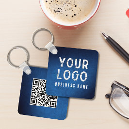 Chaveiro Código QR de Logotipo Simples Promocional Gradient