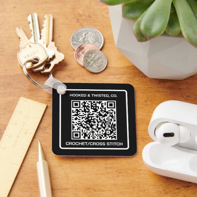 Chaveiro Código QR de Promoção de Negócios (Mesa)