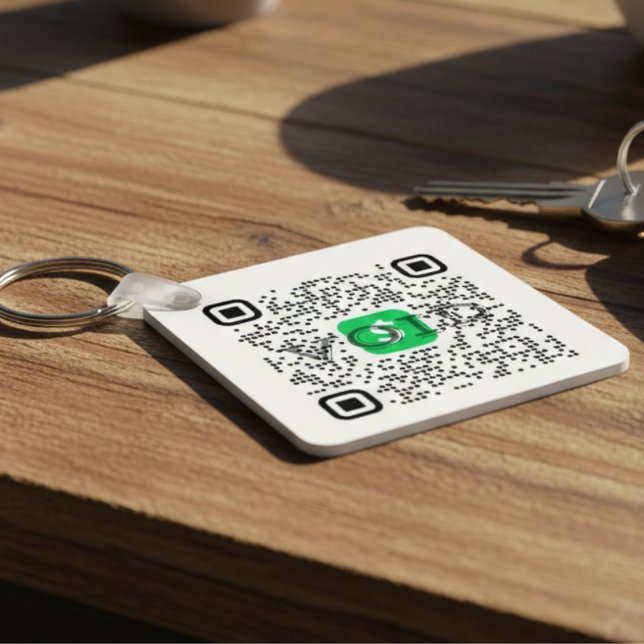 Chaveiro Código QR do Cash App Personalizado (Personalized Cash App QR Code Keychain)