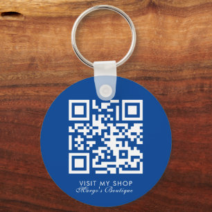 Chaveiro Código QR do Logotipo Empresarial de Mídia Social
