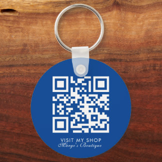 Chaveiro Código QR do Logotipo Empresarial de Mídia Social