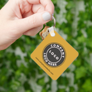 Chaveiro Código QR do Logotipo Empresarial e Equipe do Site