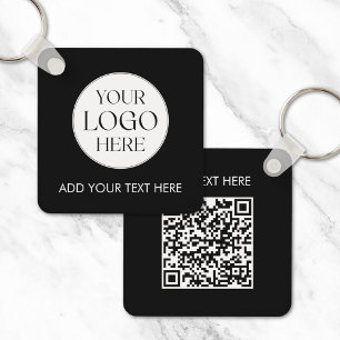 Chaveiro Código QR do Logotipo Empresarial Personalizado Fu