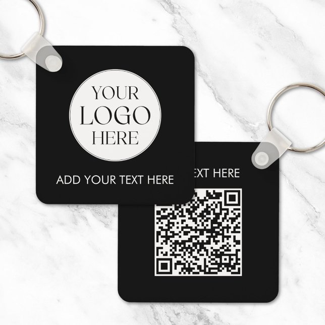 Chaveiro Código QR do Logotipo Empresarial Personalizado Fu (In situ)