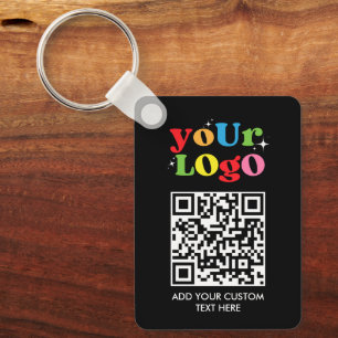 Chaveiro Código QR e Logotipo Personalizados