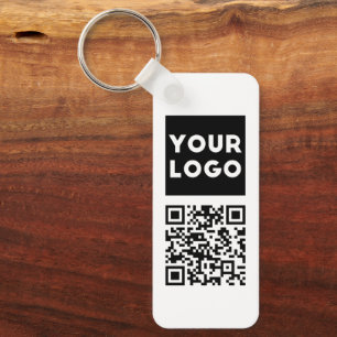 Chaveiro Código QR editável & Logotipo ou imagem da sua emp