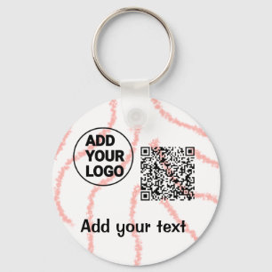 Chaveiro Código QR minimalista simples adicionar logotipo n