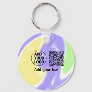 Chaveiro Código QR minimalista simples adicionar logotipo n
