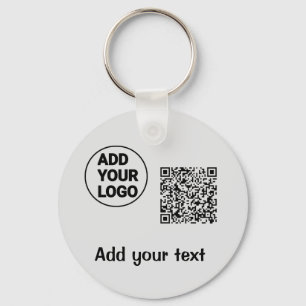 Chaveiro Código QR minimalista simples adicionar logotipo n