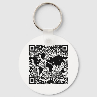 Chaveiro Código QR - O Mundo