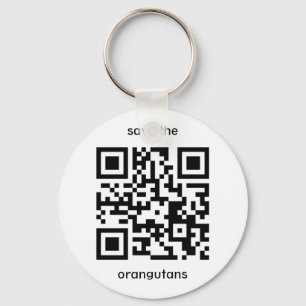 Chaveiro Código QR Orangutan
