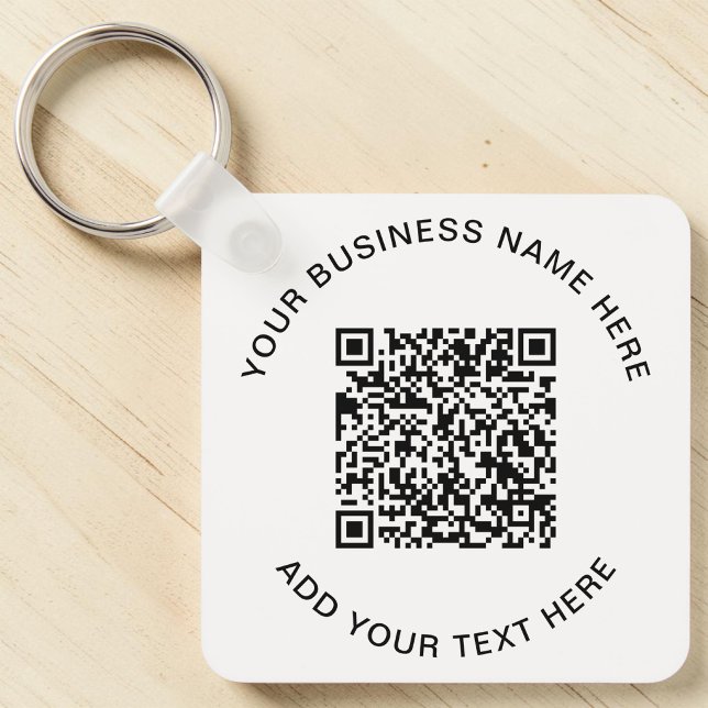 Chaveiro Código QR ou Promocional de logotipo (QR Code or Logo Promotional Keychain)