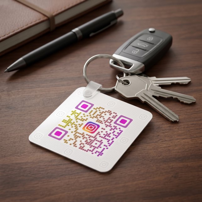 Chaveiro Código QR personalizado do Instagram (Instagram Profile Keychain
)