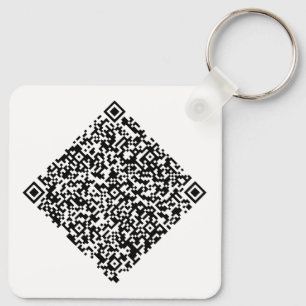 Chaveiro Código QR personalizado e logotipo Marca comercial