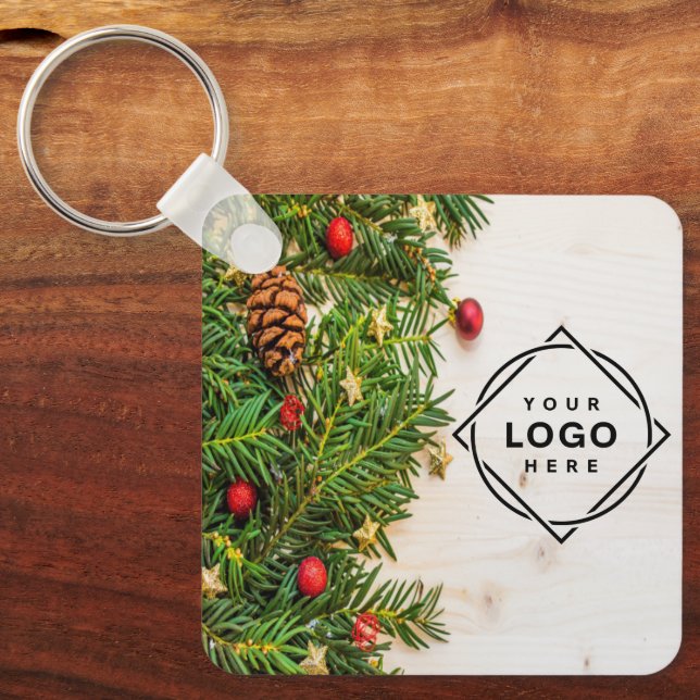 Chaveiro Código QR preto elegante e elegante (Frente)