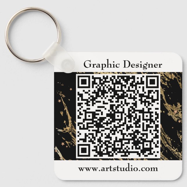 Chaveiro Código QR Promoção do Marketing Comercial (Frente)