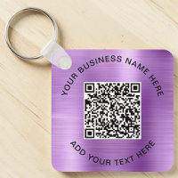 Código QR Promocional Roxo