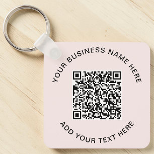 Chaveiro Código QR Rosa Promocional