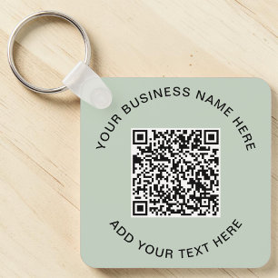 Chaveiro Código QR Verde Sal Promocional