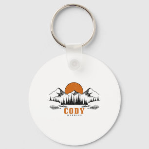 Chaveiro Cody Wyoming Vintage Montanhas Usa América Lembran