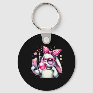 Chaveiro Coelhinho Bonito Selfie Bubblegum Páscoa estética