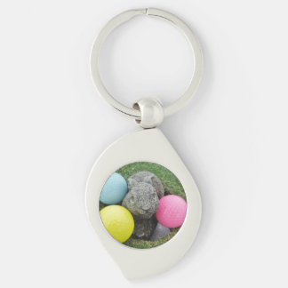 Chaveiro Coelhinho com bolas de golfe coloridas