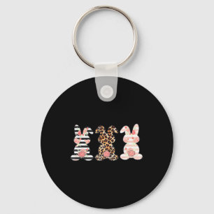 Chaveiro Coelhinho de Coelho da Páscoa Camisa Rabbit Leopar