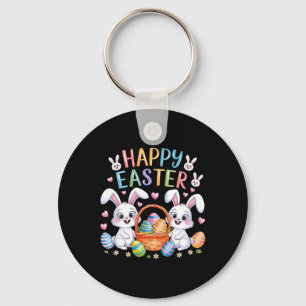 Chaveiro Coelhinho de Páscoa engraçado feliz para crianças