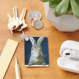 Chaveiro Coelhinho De Páscoa Vintage, Coelho Branco De Furt