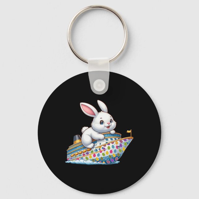 Chaveiro Coelhinho Em Navio De Cruzeiro Ovos De Páscoa Cria (Frente)