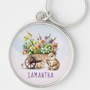 Chaveiro Coelhinhos Fofos Personalizados Menina Páscoa