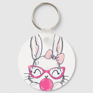 Chaveiro coelho balão, retrô, vintage