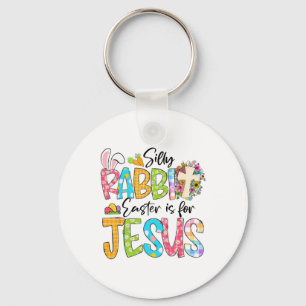 Chaveiro Coelho Bobo Páscoa é para Jesus Religioso Cristão