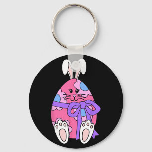 Chaveiro Coelho Bonito Coelho Frio-Ovo Raparigas Florais Fe