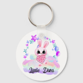 Chaveiro coelho branco doce