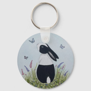 Chaveiro Coelho Bunny Holandês aquarela