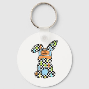 Chaveiro Coelho Coelho Bunny Ovos Feliz Páscoa Xadrez Casal
