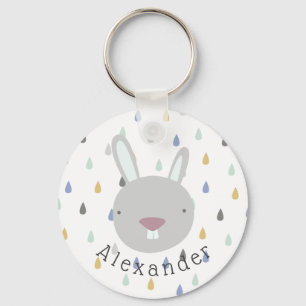 Chaveiro Coelho de Cute de Nome Personalizável