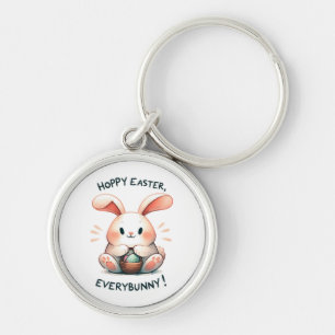 Chaveiro Coelho de Páscoa Feliz Páscoa, Todos os Coelhinhos
