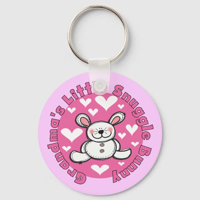 Chaveiro Coelho do Snuggle da avó pouco (Frente)
