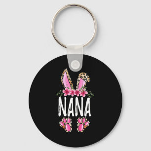Chaveiro Coelho fofo floral leopardo nana feliz páscoa